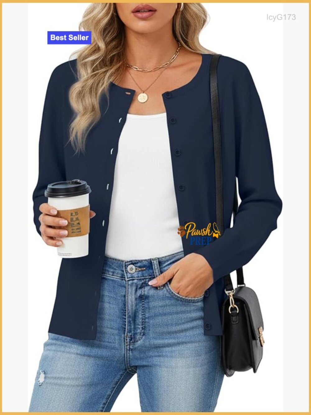 Women's Button Down Cardigan Sweater Long Sleeve Knit Business Casual Work
